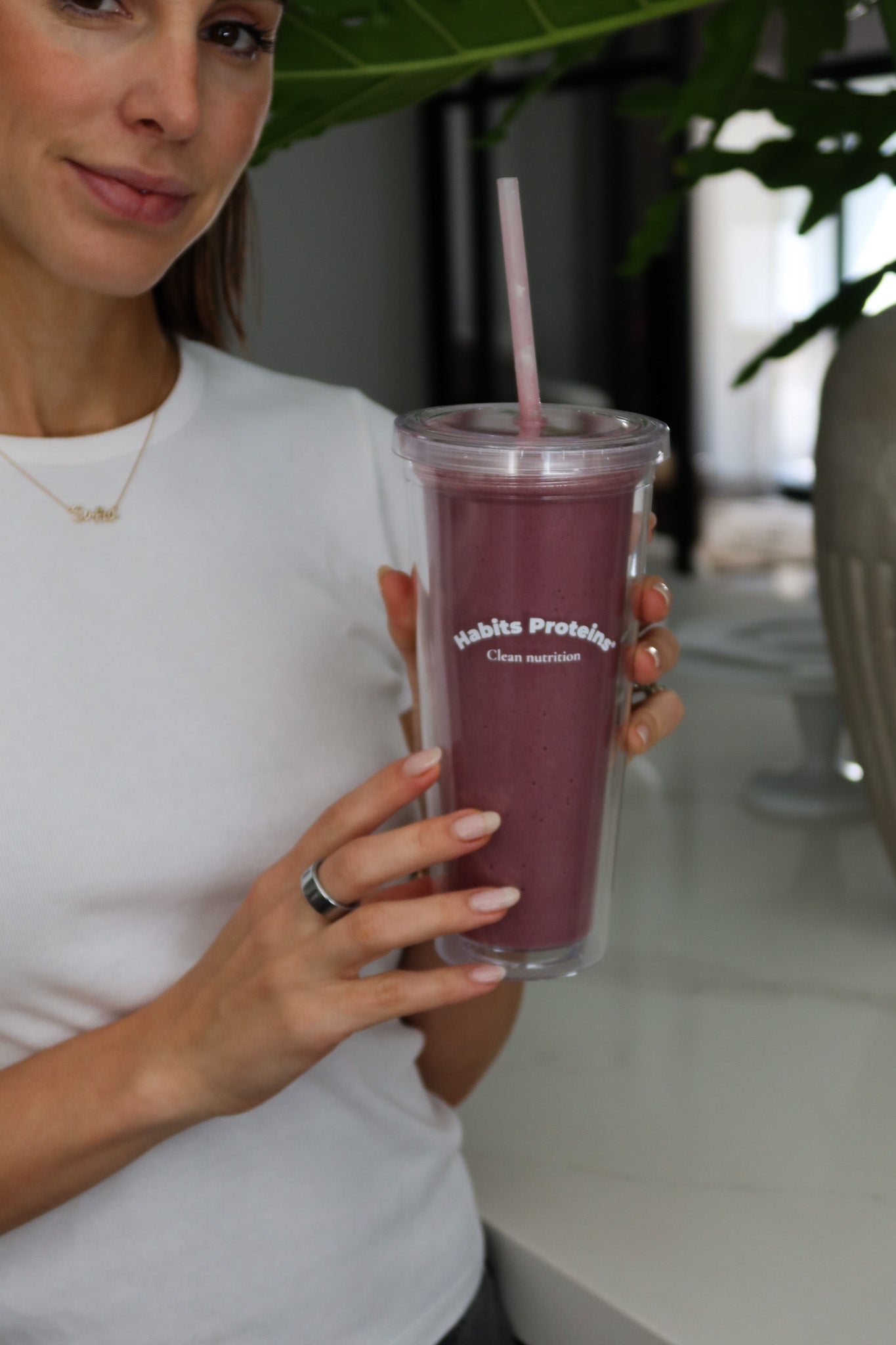 Habits Proteins Iced Beverage Cup & Straw | 24oz